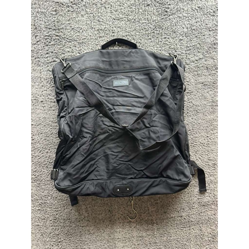 Moschino Nylon Convertible Travel Luggage Garment Bag Black Large 20" x 43.5"